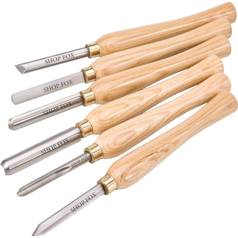 Set de seis cinceles para torno de HSS de Shop Fox - D3787