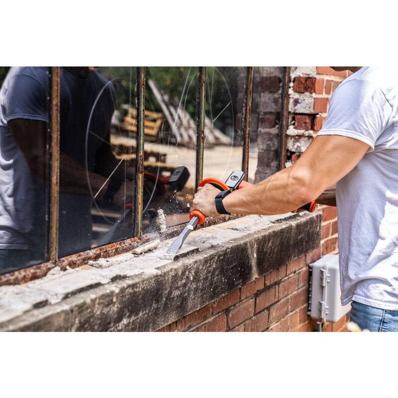 Cincel frío de 1 pulgada x 12 pulgadas con protector de mano - CC1H12