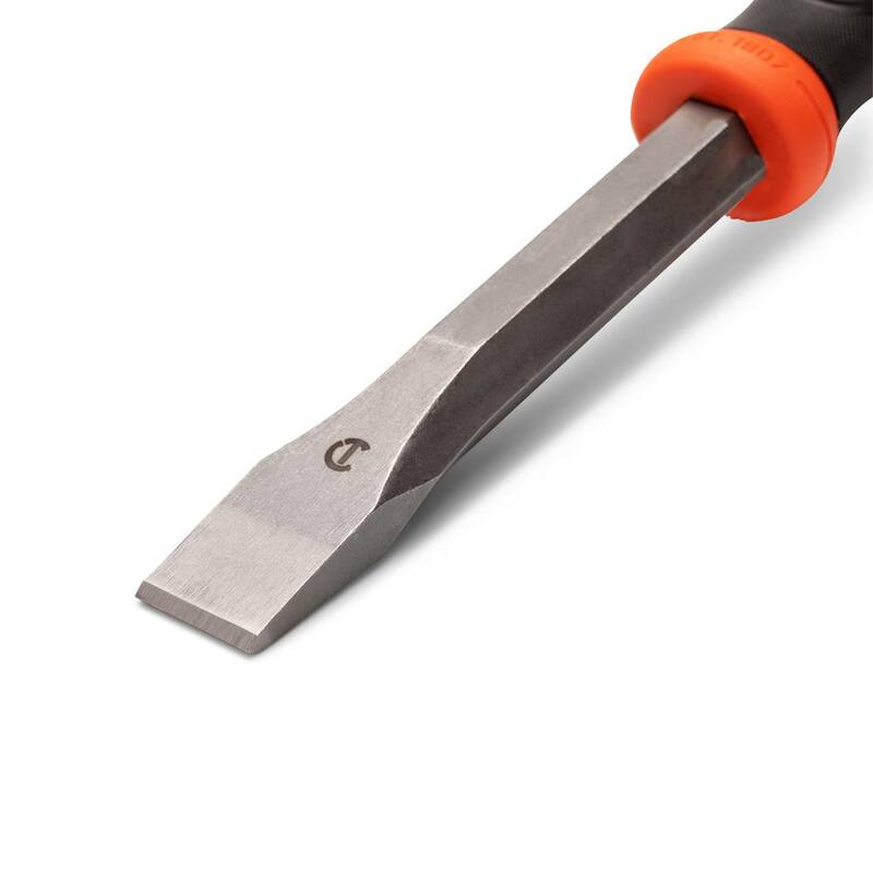 Cincel frío de 1 pulgada x 12 pulgadas con protector de mano - CC1H12
