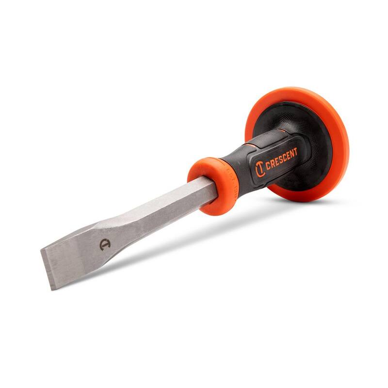 Cincel frío de 1 pulgada x 12 pulgadas con protector de mano - CC1H12