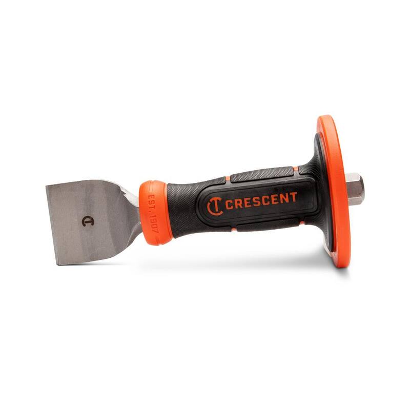 Cincel de albañilería Crescent de 2-1/4 pulgadas x 7-3/4 pulgadas con protector de mano - CMCH214H
