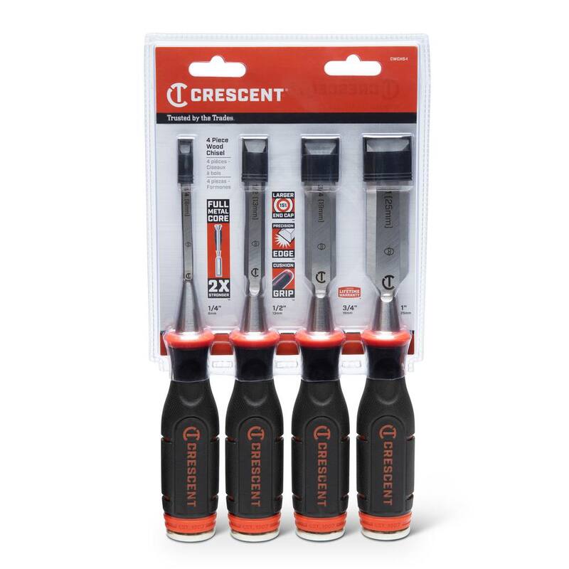 Juego de cinceles de madera Crescent (4 piezas) - CWCHS4