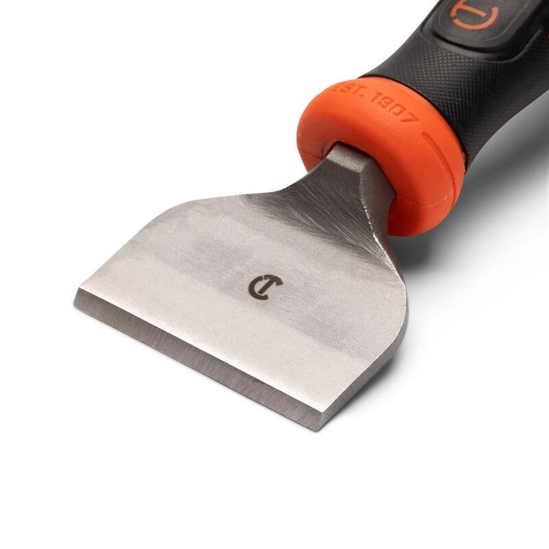 Cincel para ladrillo de 3 pulgadas x 8-1/2 pulgadas con protector de mano - CBCH30H
