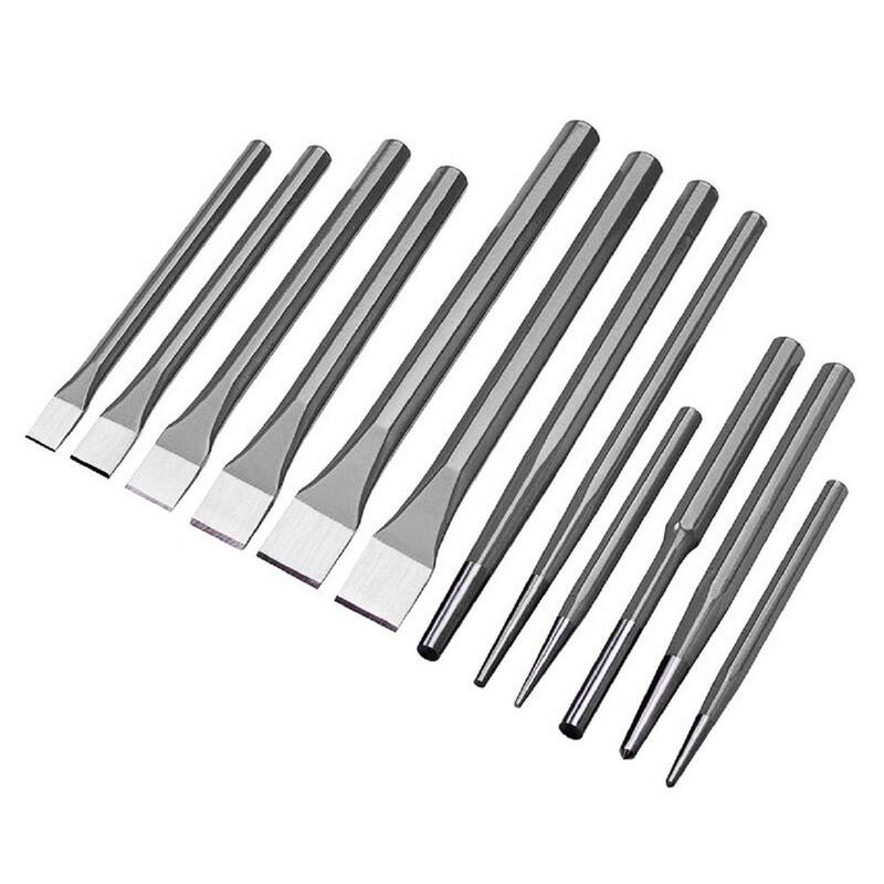 Set de herramientas de acero Stark de 12 piezas para punzonado y cincelado - 13100-H1