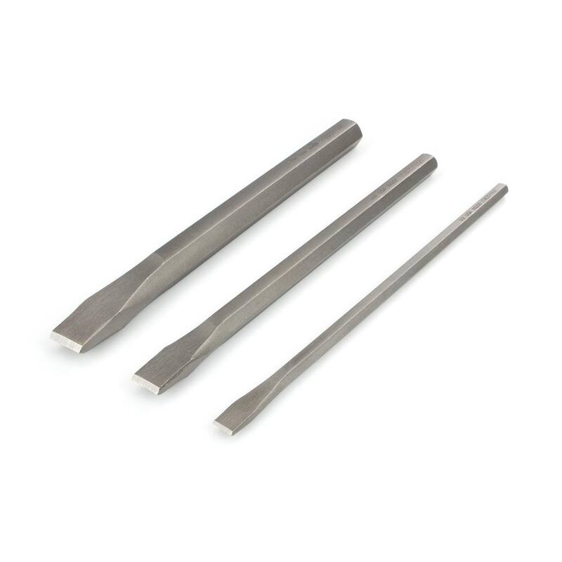 Juego de Cinceles Largos para Frío TEKTON (1/2, 3/4, 1 pulg.) 3 piezas - 66506
