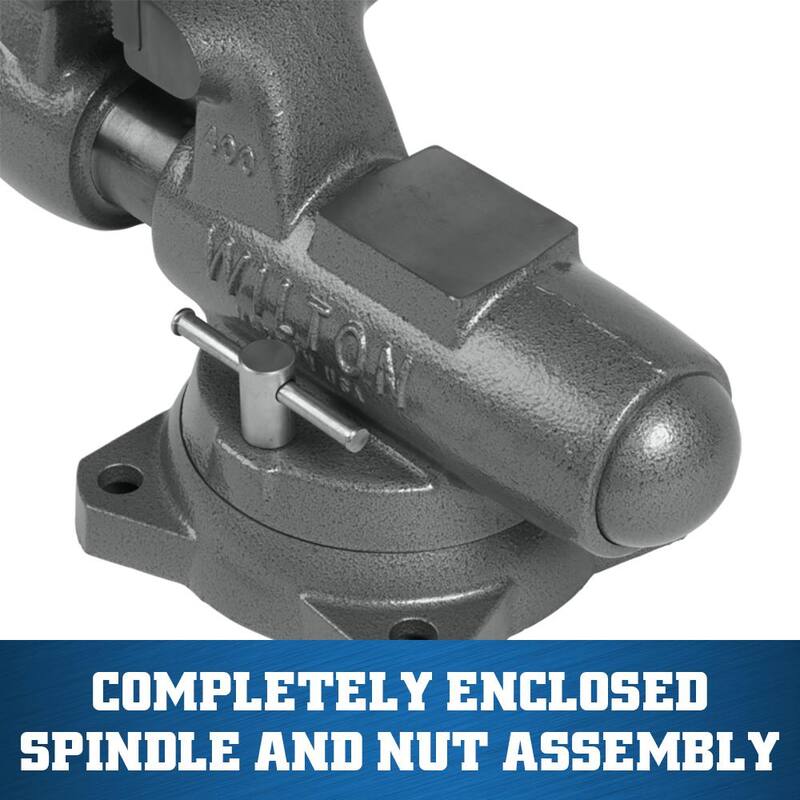 Wilton Machinist 4 in. Jaw Round Channel Vise with Swivel Base - 28831

Tornillo de banco de canal redondo de 4 pulgadas para mecanico Wilton con base giratoria - 28831