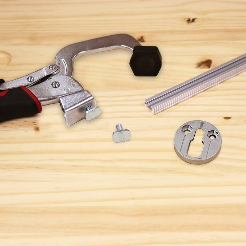 Set de abrazadera de banco de 6 pulgadas y accesorios - Monta la abrazadera en cualquier superficie - 73410003
