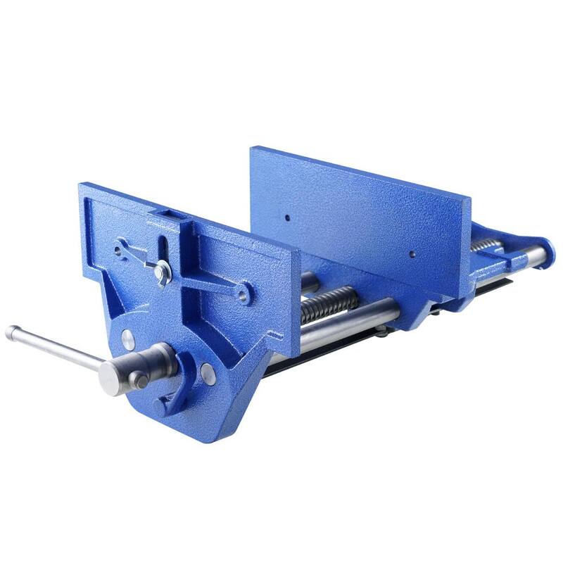 Tornillo de banco VEVOR de 13 pulgadas de hierro fundido resistente para mesa de trabajo con ancho de mordaza de 10.6 pulgadas y palanca de liberación rápida para corte de madera - MGTHQ10YCPKSX7QL9V0.