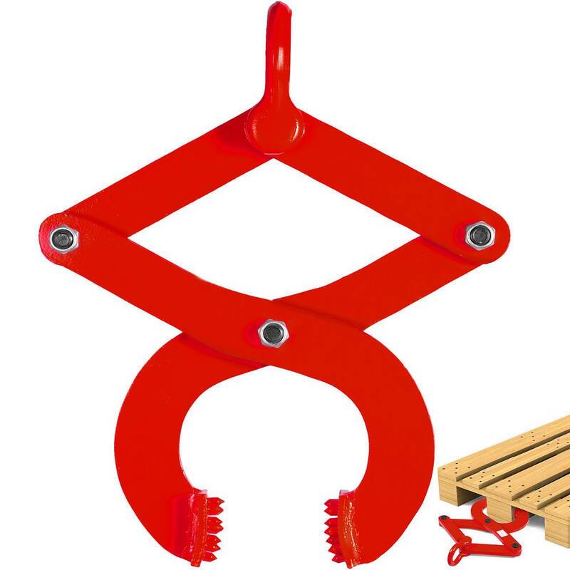 1T Pallet Puller de VEVOR con capacidad de carga de 2205 lbs. Abrazadera de acero de tijera simple con apertura de mandíbula de 4.3 in. Herramienta de elevación y tracción con gancho, rojo - DG1TREDTPJ0000001V0