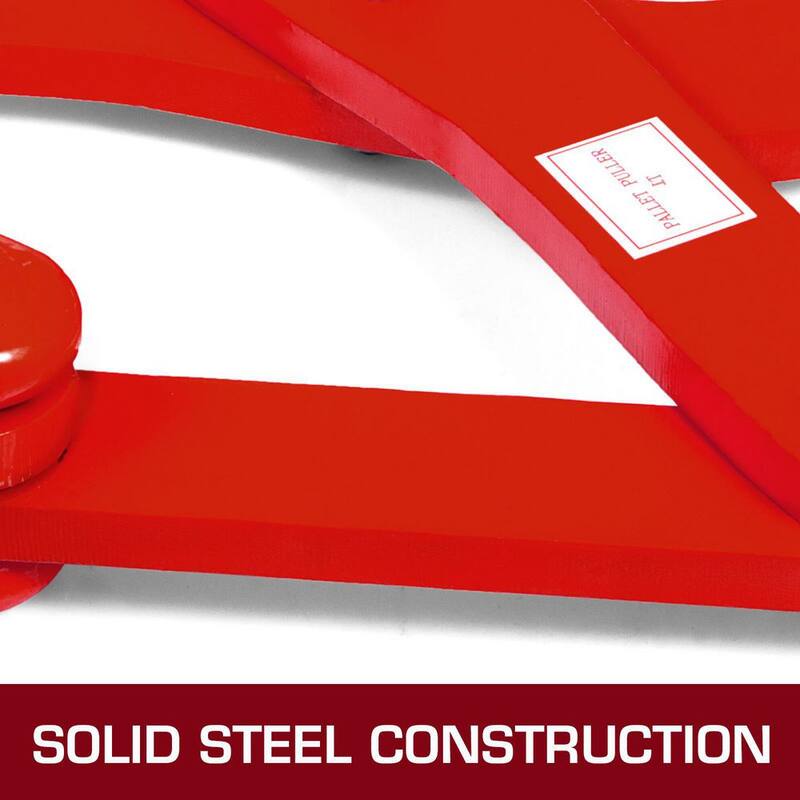 1T Pallet Puller de VEVOR con capacidad de carga de 2205 lbs. Abrazadera de acero de tijera simple con apertura de mandíbula de 4.3 in. Herramienta de elevación y tracción con gancho, rojo - DG1TREDTPJ0000001V0
