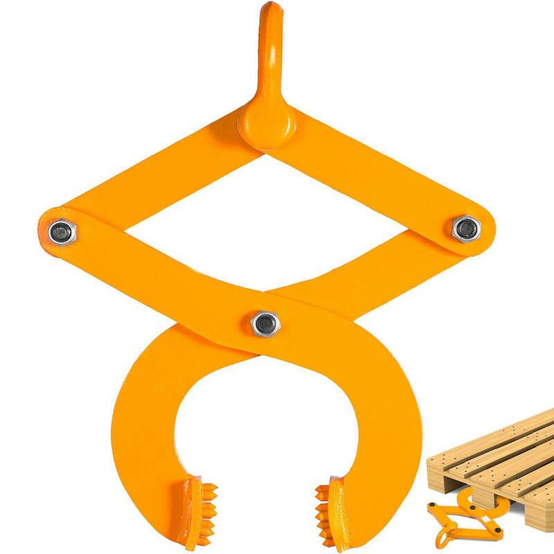 1T Jalador de Tarimas con Capacidad de 2205 lbs. de Acero con Abrazadera de Tijera Única de 4.3 pulg. de Apertura de Mandíbula, Agarrador de Tarimas, Amarillo - DG1TYELLOWTPJ0001V0