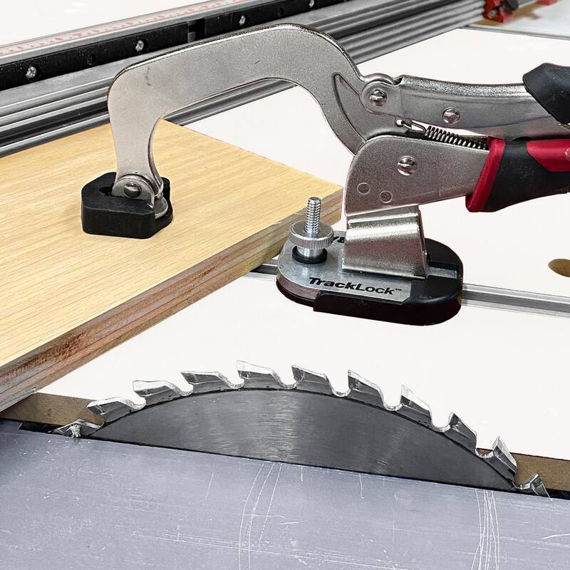 Milescraft Track Master 3 pulg. Sargento de banco con tornillos en T universales de 1/2 pulg.-20, 13 mm x 20 mm, 23 mm x 30 mm, 30 mm x 35 mm con base en T-Track - 40230003