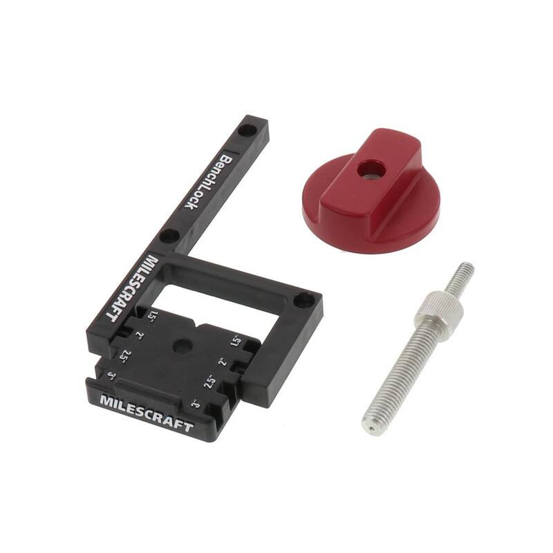 Juego de prensa de banco y accesorios de Milescraft 3 pulgadas - Ideal para ensamblaje de agujeros de bolsillo - 73400003