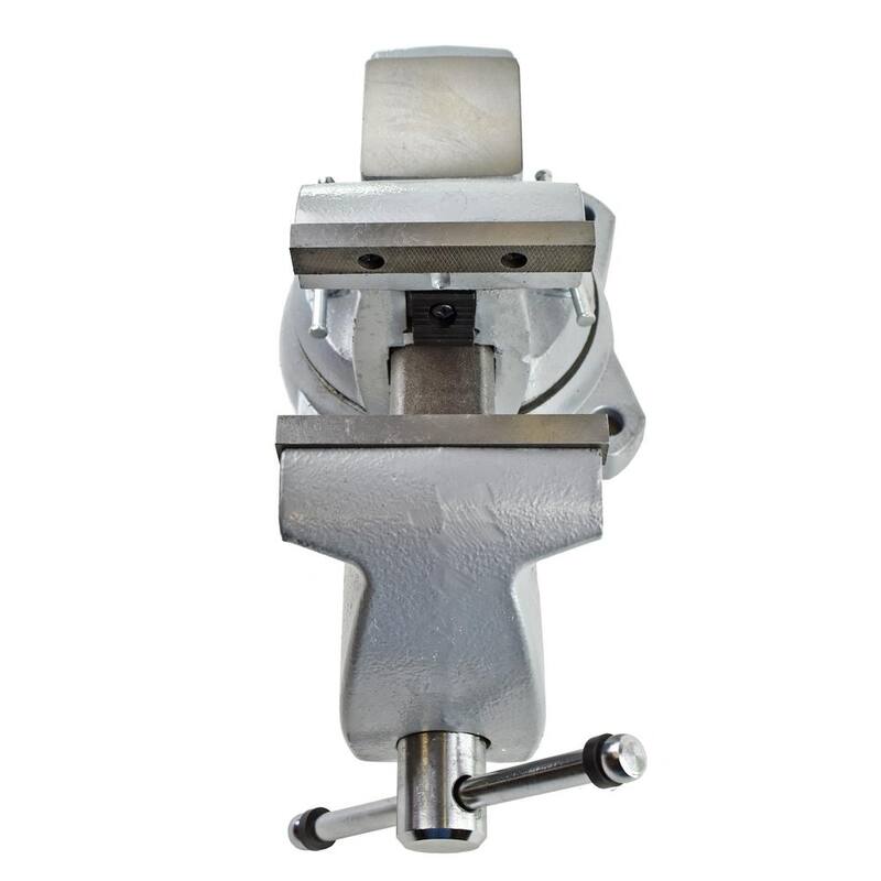 Yost 5 in. Tornillo de banco mecánico combinado para tuberías y bancos con base giratoria - 650-C