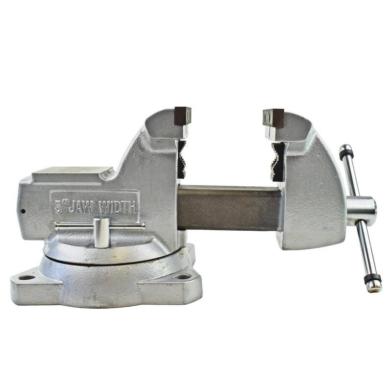 Yost 5 in. Tornillo de banco mecánico combinado para tuberías y bancos con base giratoria - 650-C