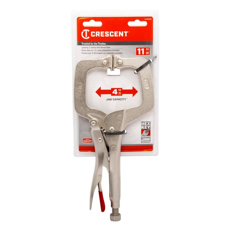 Crescent 11 in. Sargento de bloqueo con puntas de almohadilla giratoria (5 piezas) - C11CCSVN5PCC