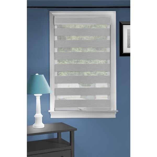 Achim Importing Achim CC3572GY02 35 x 72 in. Cordless Celestial Sheer Double Layered Shade; Grey - CC3572GY02