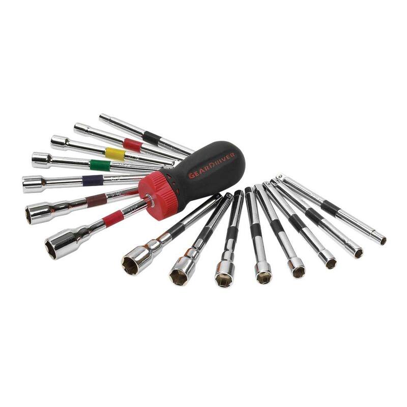 Juego de Llaves GearDriver SAE/Métricas con Trinquete (16 piezas) - 8916D