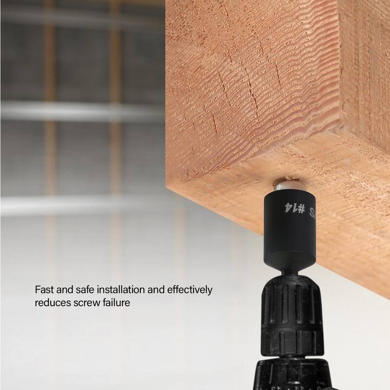 PLUMBFLEX #14 x 2-1/2 pulg. x 3/4 pulg. Llave de tuerca hexagonal negra para instalación de anclaje de varilla vertical - 8113910.