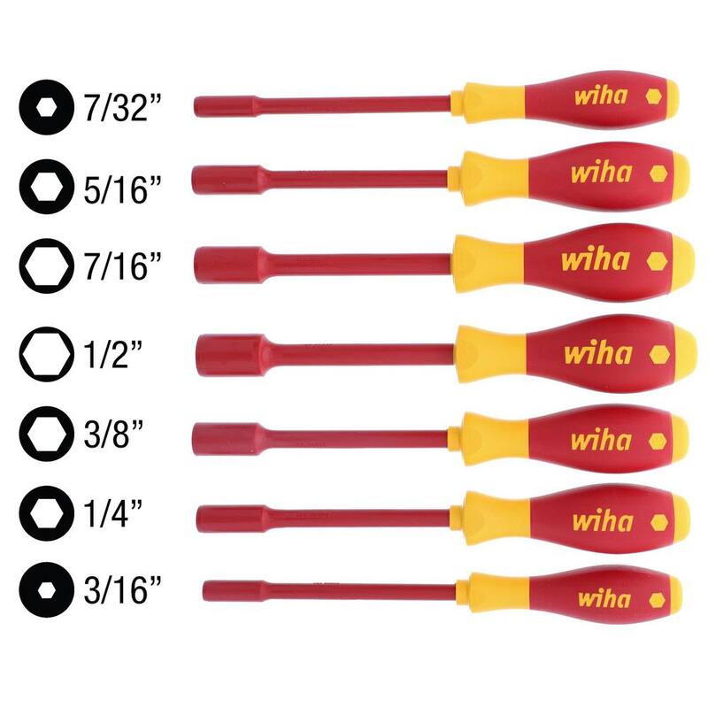 Set de desarmadores aislados con acabado suave (7 piezas) - 32294