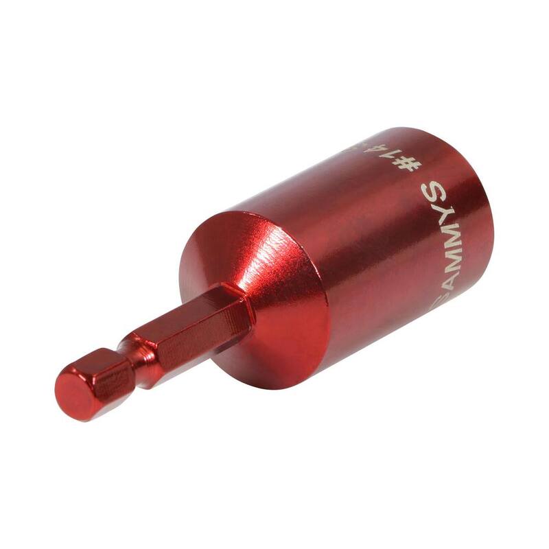 Llave de tuerca hexagonal roja de 2-1/2 pulgadas x 3/4 pulgadas #14 SW para instalación de anclaje de varilla horizontal - 8114910