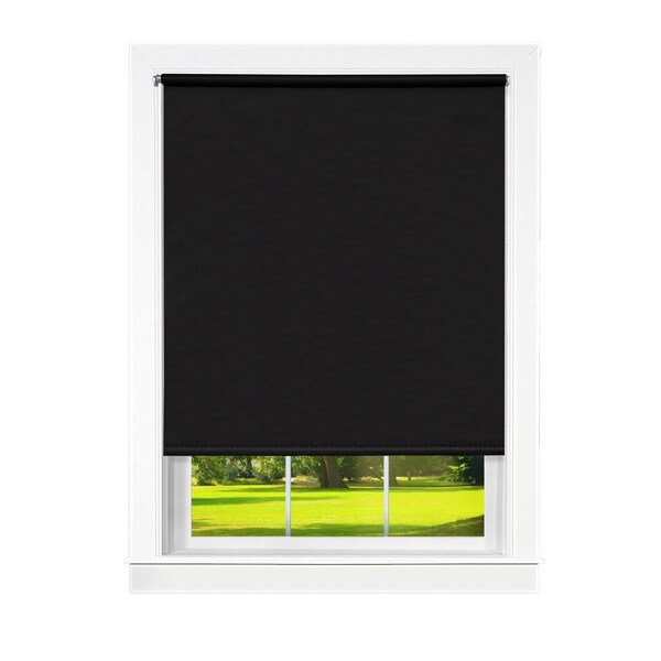 Achim Importing Achim 37 x 72 in. Cords Free Tear Down Light Filtering Window Shade, Black - TRL376BK12