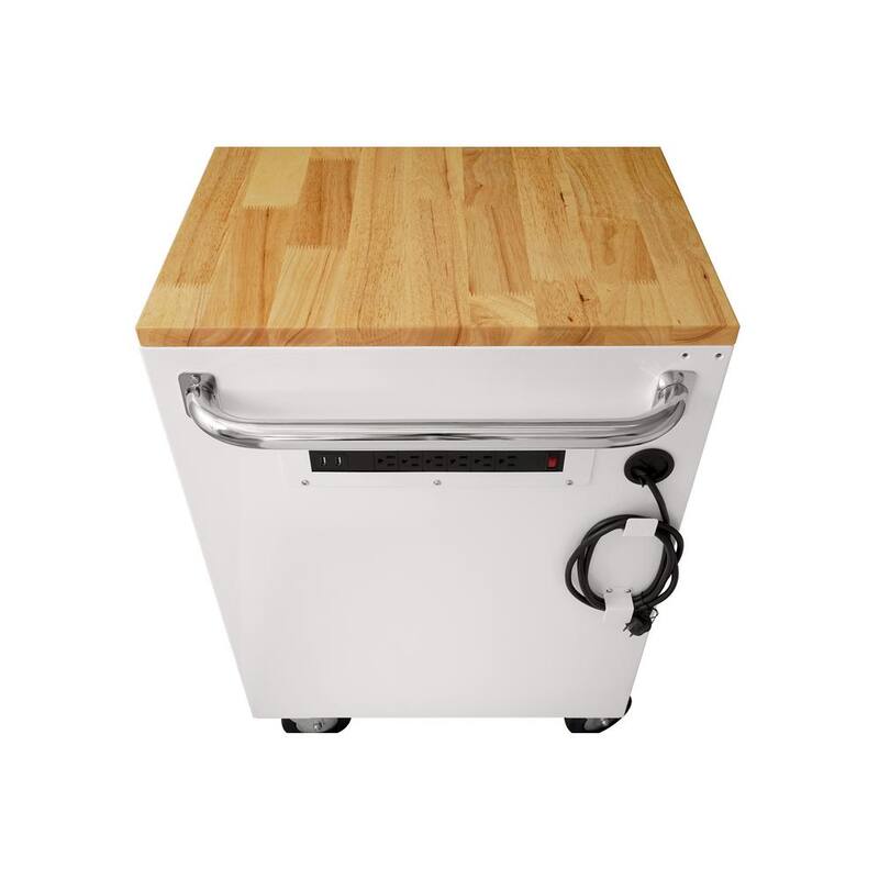 Almacenamiento de herramientas Husky 72 pulgadas. G Estándar en color blanco brillante con cajón de herramientas móvil - HOTC7218BJ1M