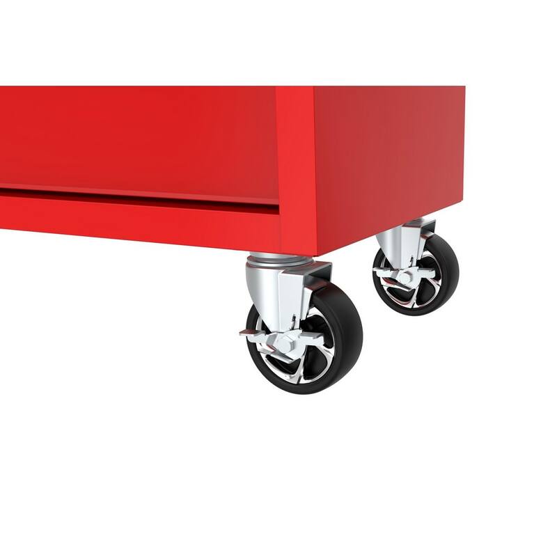Almacenamiento de herramientas Husky 46 pulgadas de ancho x 18 pulgadas de profundidad Gabinete de banco de trabajo móvil color rojo brillante - H46X18MWC9RED.