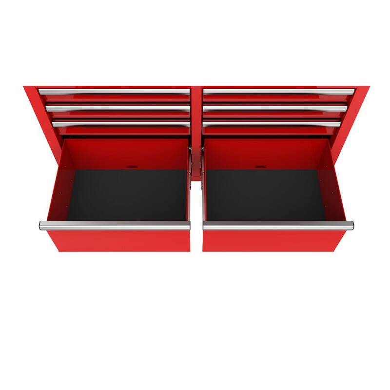 Almacenamiento de herramientas Husky 46 pulgadas de ancho x 18 pulgadas de profundidad Gabinete de banco de trabajo móvil color rojo brillante - H46X18MWC9RED.
