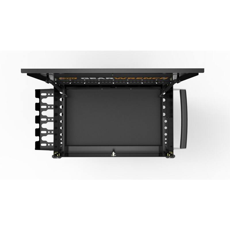 CARRO DE UTILIDAD DE 4 CAJONES DE ACERO NEGRO Y NARANJA DE 33 PULGADAS GEARWRENCH GSX CON ALMACENAMIENTO SUPERIOR E INFERIOR Y SOPORTE PARA HERRAMIENTAS ELÉCTRICAS OPCIONAL - 83168