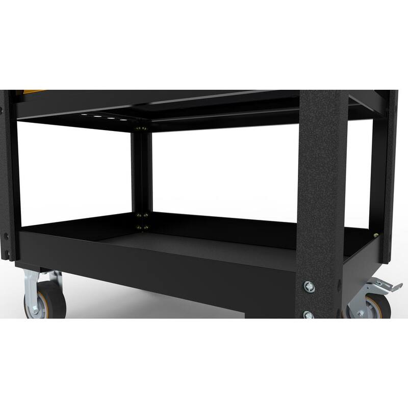 CARRO DE UTILIDAD DE 4 CAJONES DE ACERO NEGRO Y NARANJA DE 33 PULGADAS GEARWRENCH GSX CON ALMACENAMIENTO SUPERIOR E INFERIOR Y SOPORTE PARA HERRAMIENTAS ELÉCTRICAS OPCIONAL - 83168