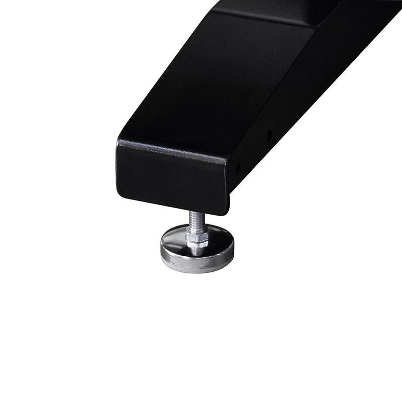 Mesa de trabajo negra Husky de 62 pulgadas de ancho por 24 pulgadas de profundidad con 2 cajones y altura ajustable, con parte superior de madera sólida - HOTL6202B12.