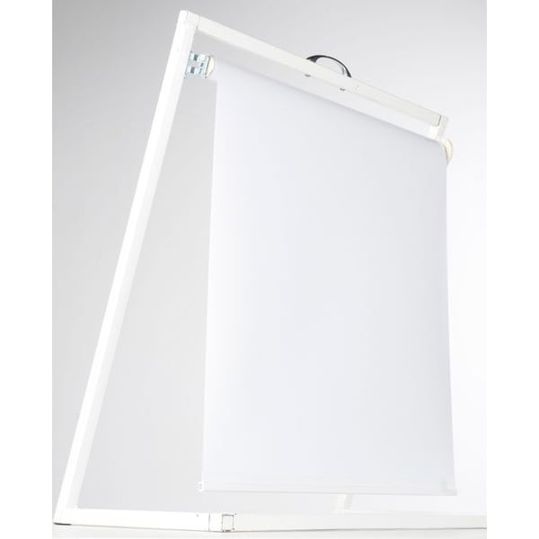 Halcyon Shades, White, Polyester/Aluminum, 72In W - VINYL 48X72 WH