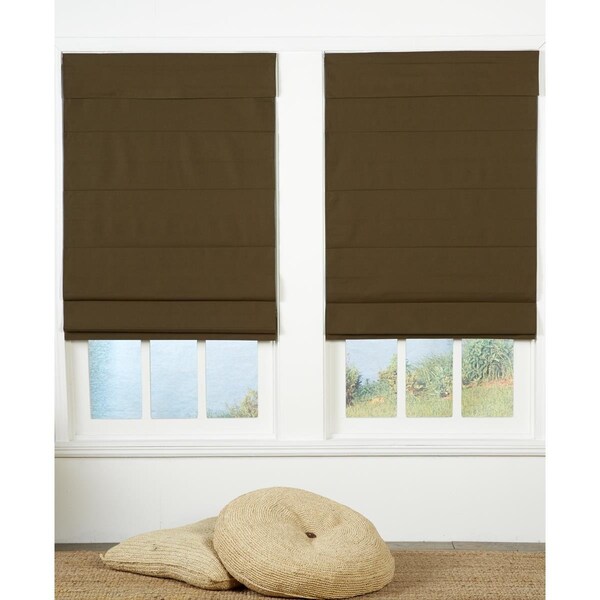Safe Styles Safe Styles UBQ22X72CC Cordless Roman Shade; Chocolate - 22 x 72 in. - UBQ22X72CC