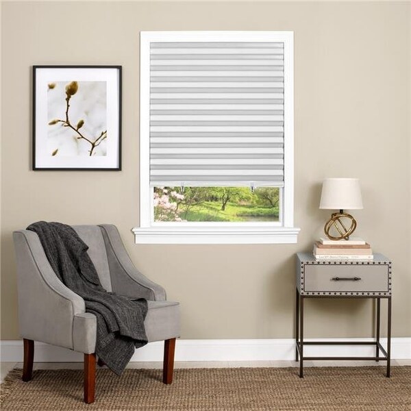Achim Importing Achim 123CO36W24 36 x 75 in. Cordless 1-2-3 Vinyl Room Darkening Pleated Window Shade - White - 123CO36W24