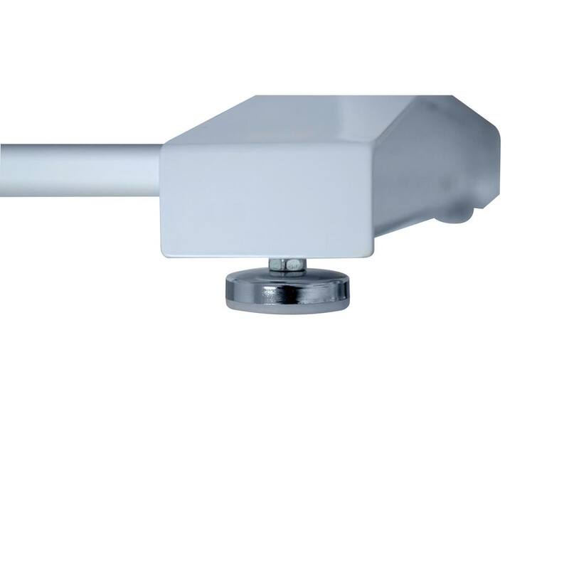 Mesa de trabajo ajustable en altura de 46 pulgadas de ancho en color blanco con 2 cajones de almacenamiento - HOLT4602BJ2 de Husky