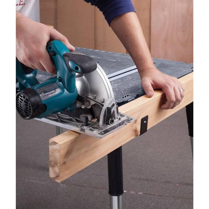 Mesa de trabajo portátil resistente y ligera para sitio de trabajo Husky con patas de metal pesado 1.8 pies x 3 pies - 224317