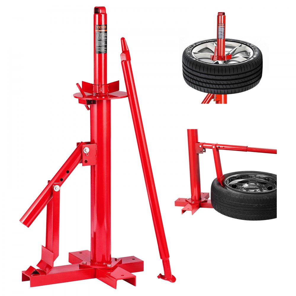 VEVOR Manual Tire Changer, Portable Hand Bead Breaker Mounting Tool for 203 - 406 mm Tires, Compatible with Car Truck Trailer, Tire Mounting Machine for Home Garage Small Auto Shop - LTCZJZGSHSKRERD9OV0