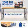 Mesa de trabajo ajustable de 61 pulgadas de ancho x 20 pulgadas de profundidad con capacidad de carga de 2000 libras y toma de corriente - SMKDJGZTBDLZMOAL4V1-805