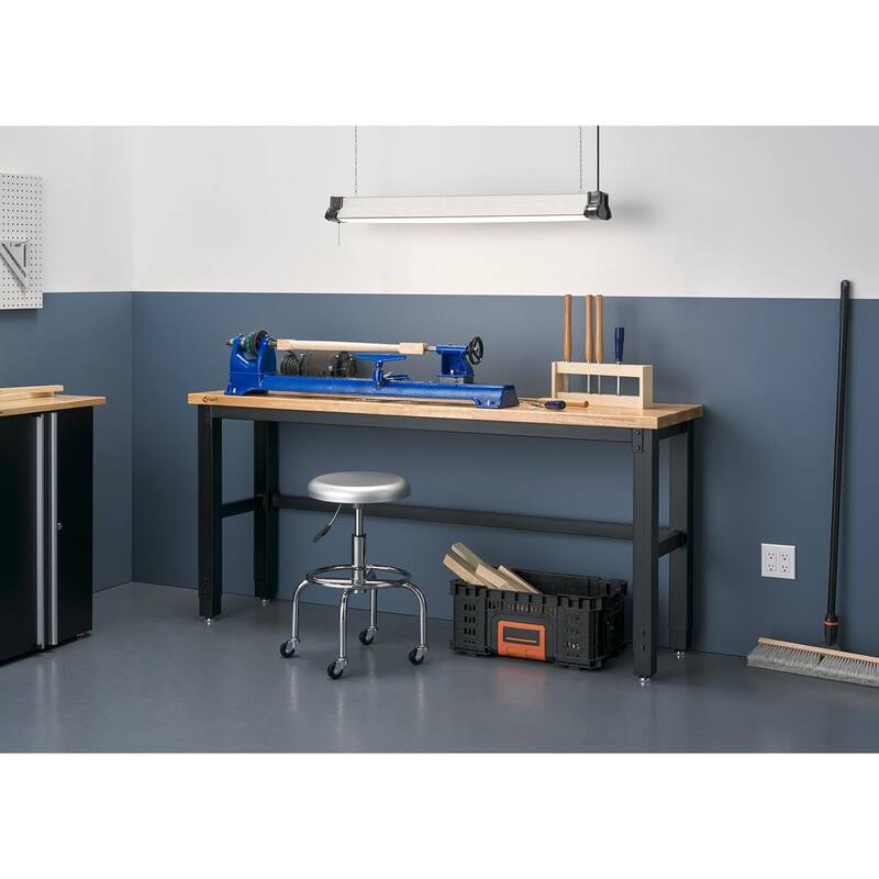 TRINITY Mesa de Trabajo con Cubierta de Madera 6 pies de ancho x 19 pulgadas de profundidad - TSC-7202