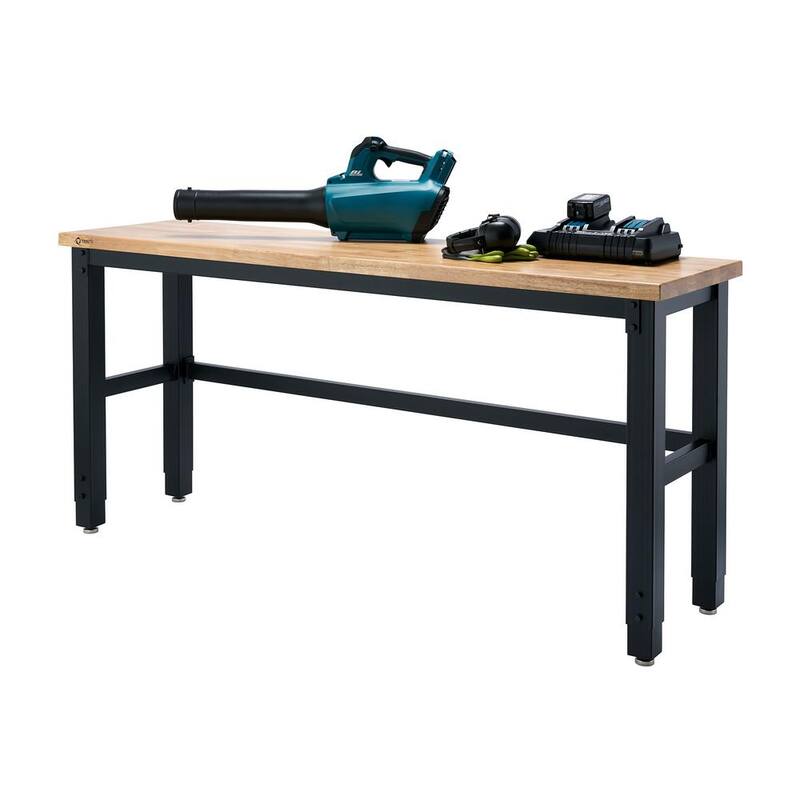 TRINITY Mesa de Trabajo con Cubierta de Madera 6 pies de ancho x 19 pulgadas de profundidad - TSC-7202