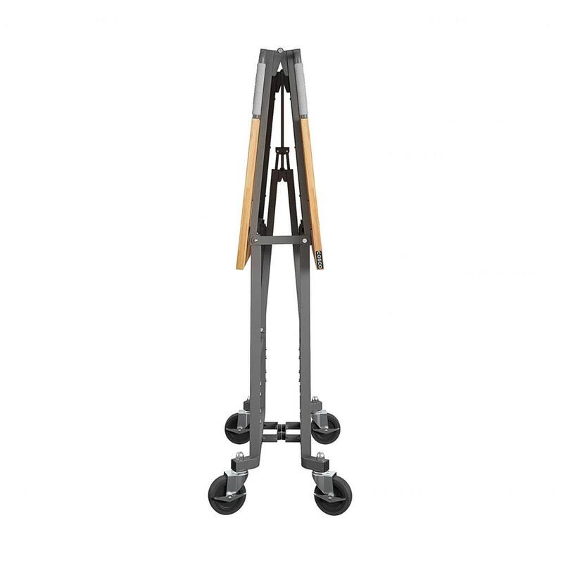 Banco de trabajo plegable portátil Smartfold de 52 pulgadas de ancho por 26 pulgadas de profundidad con cubierta de madera dura - 66760DKG1E
