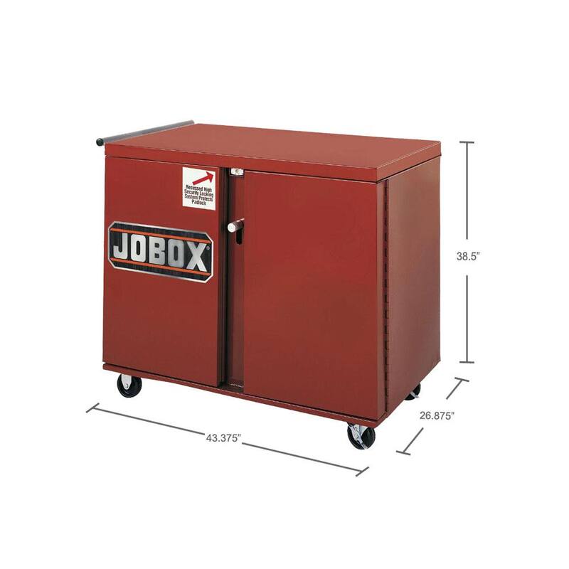 Cajón de trabajo rodante de acero de servicio pesado con 4 cajones y ruedas de 4 pulgadas - 675990