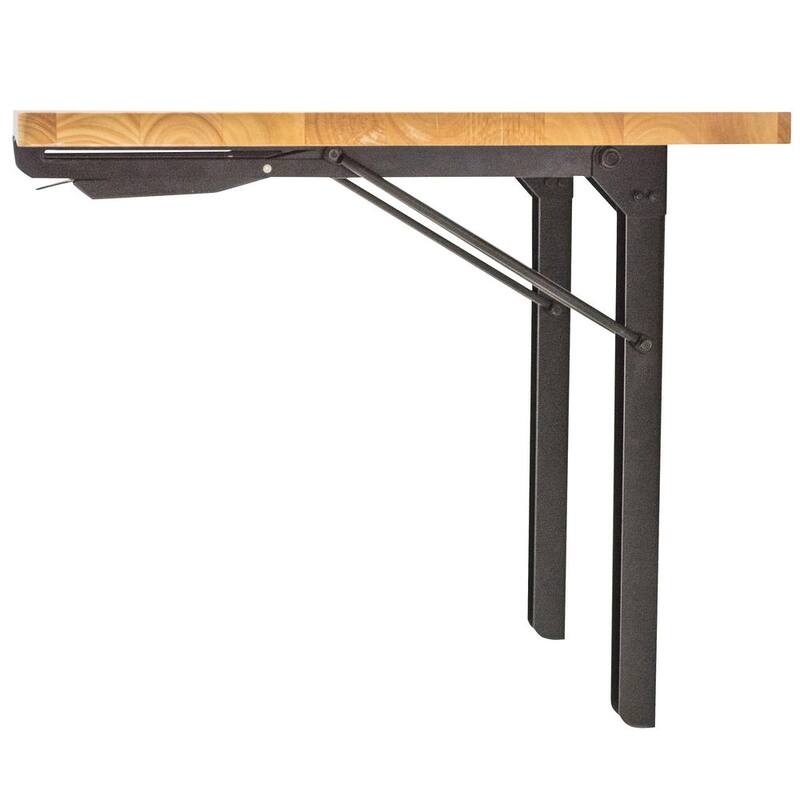 Banco de trabajo plegable montado en la pared de 23 pulg. de ancho x 48 pulg. de largo - 808339