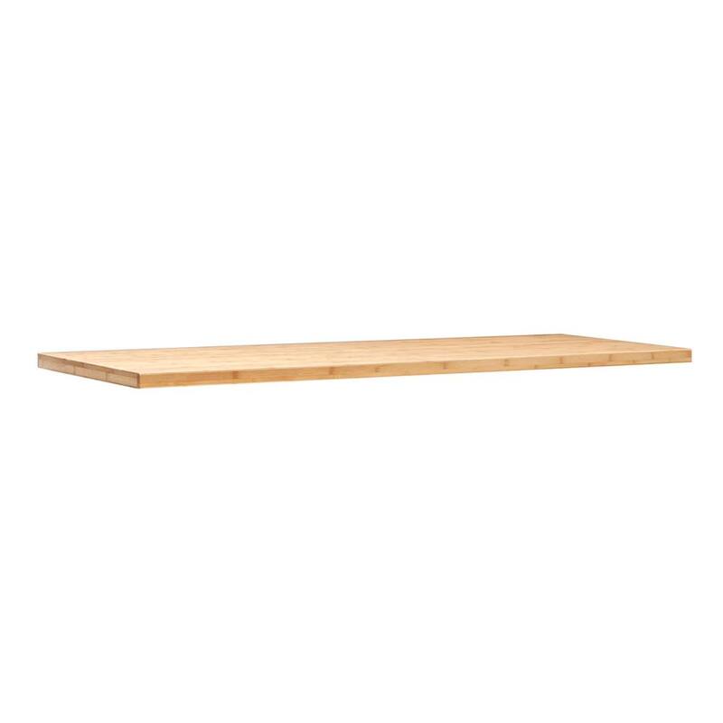 NewAge Products Pro Series 56 pulgadas de ancho x 24 pulgadas de profundidad Cubierta de banco de trabajo de bambú - 32257