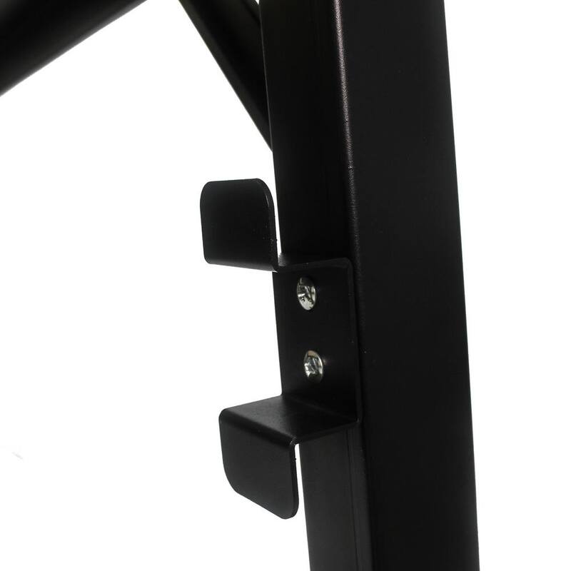 Mesa de trabajo ajustable de metal negro GOGEXX de 48 pulgadas de ancho por 24 pulgadas de profundidad con parte superior de madera maciza, bancada con 4 tomas de corriente/2 puertos USB - WT-09607-CMM