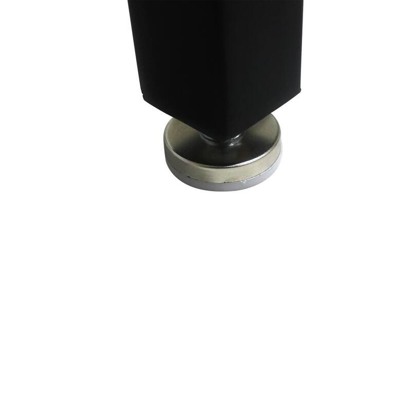 Mesa de trabajo ajustable de metal negro GOGEXX de 48 pulgadas de ancho por 24 pulgadas de profundidad con parte superior de madera maciza, bancada con 4 tomas de corriente/2 puertos USB - WT-09607-CMM