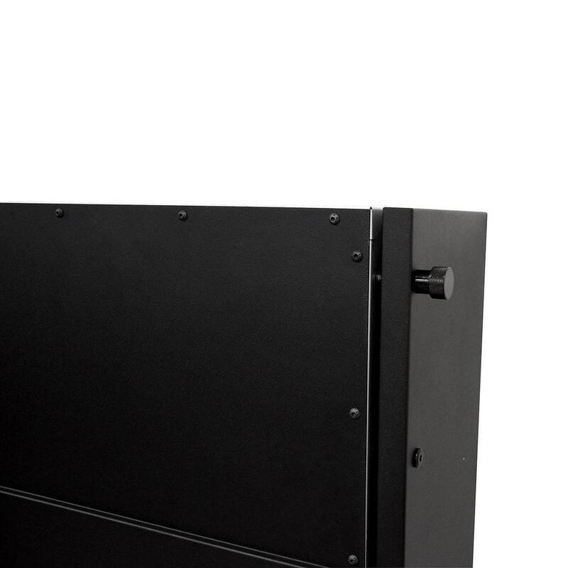 Montezuma 32 pulgadas de ancho x 23 pulgadas de profundidad Banco de trabajo montado en la pared abatible con estantes - MFS3219B