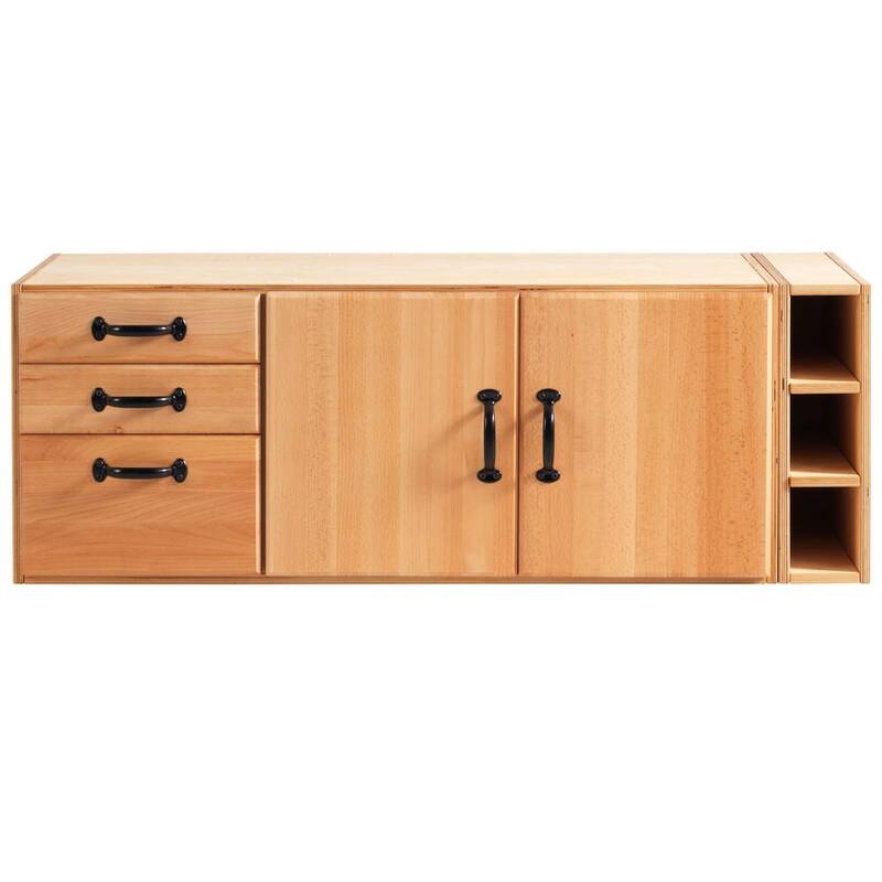 Gabinete de almacenamiento de 46 pulgadas de ancho por 19 pulgadas de profundidad SM05 para banco de trabajo 1900 - SJO-33818