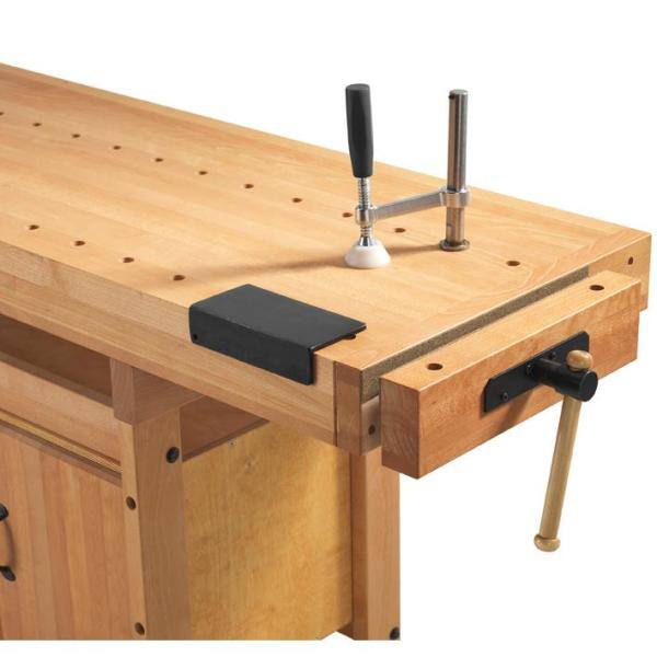 Sjobergs Scandi Plus 9 pulgadas de ancho x 17 pulgadas de largo Banco de trabajo de acero con Holdfast de 3/4 de pulgada - SJO-33639